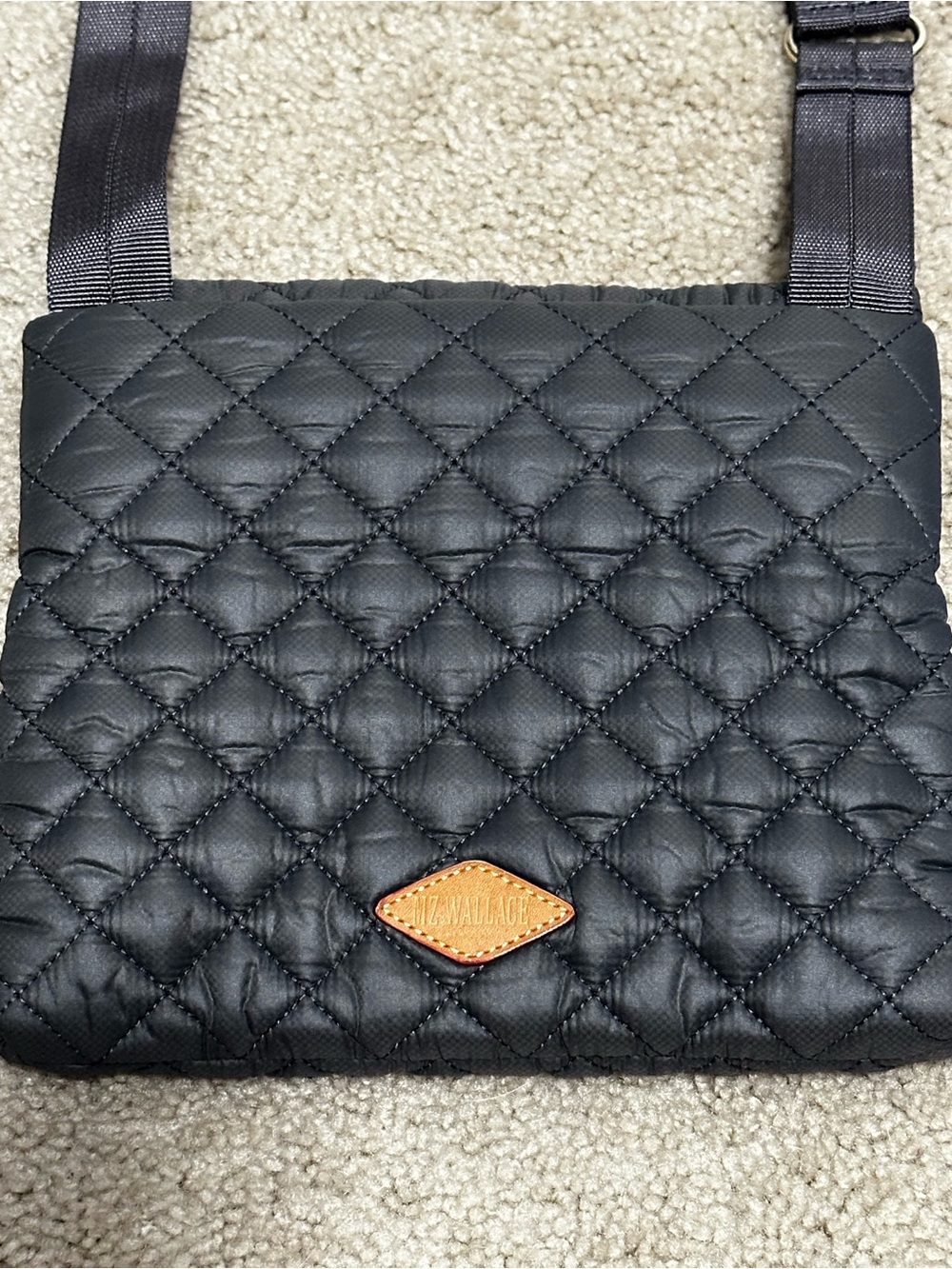 MZ Wallace Metro Flat Crossbody in Magnet Gray w/Dustbag EUC - Picture 8 of 14